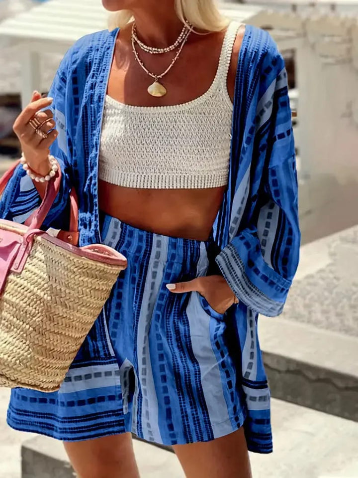 Layla - Elegant Top and Shorts Set