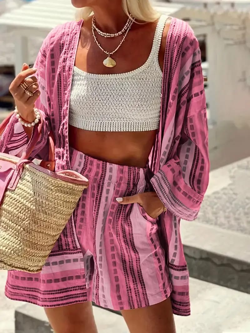 Layla - Elegant Top and Shorts Set