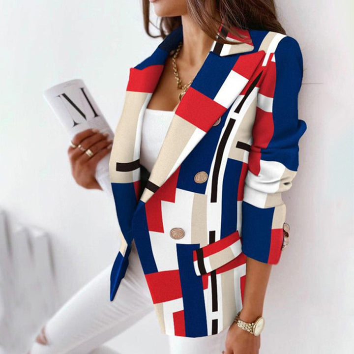 Luna – Tailored Wool-Blend Plaid Blazer