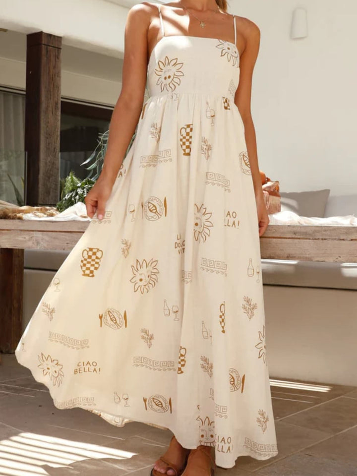 Avery - Maxi Dress With Mediterranean Print
