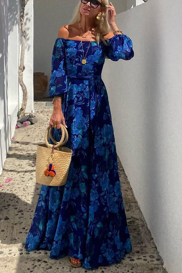 Aubrey - Floral Off-Shoulder Maxi Dress
