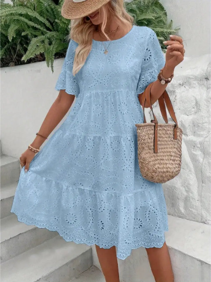 Victoria | Lace A-Line Mini Dress