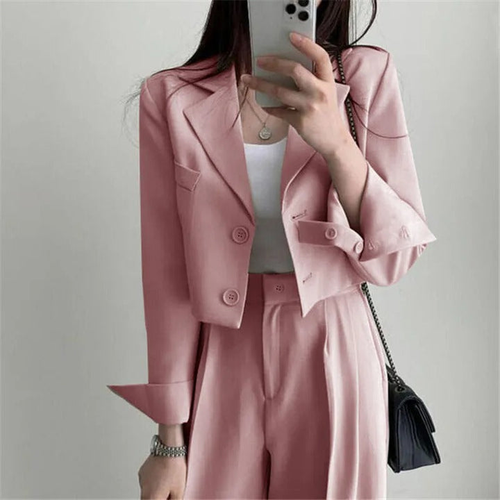 Luna™ - Chic Cropped Blazer Set