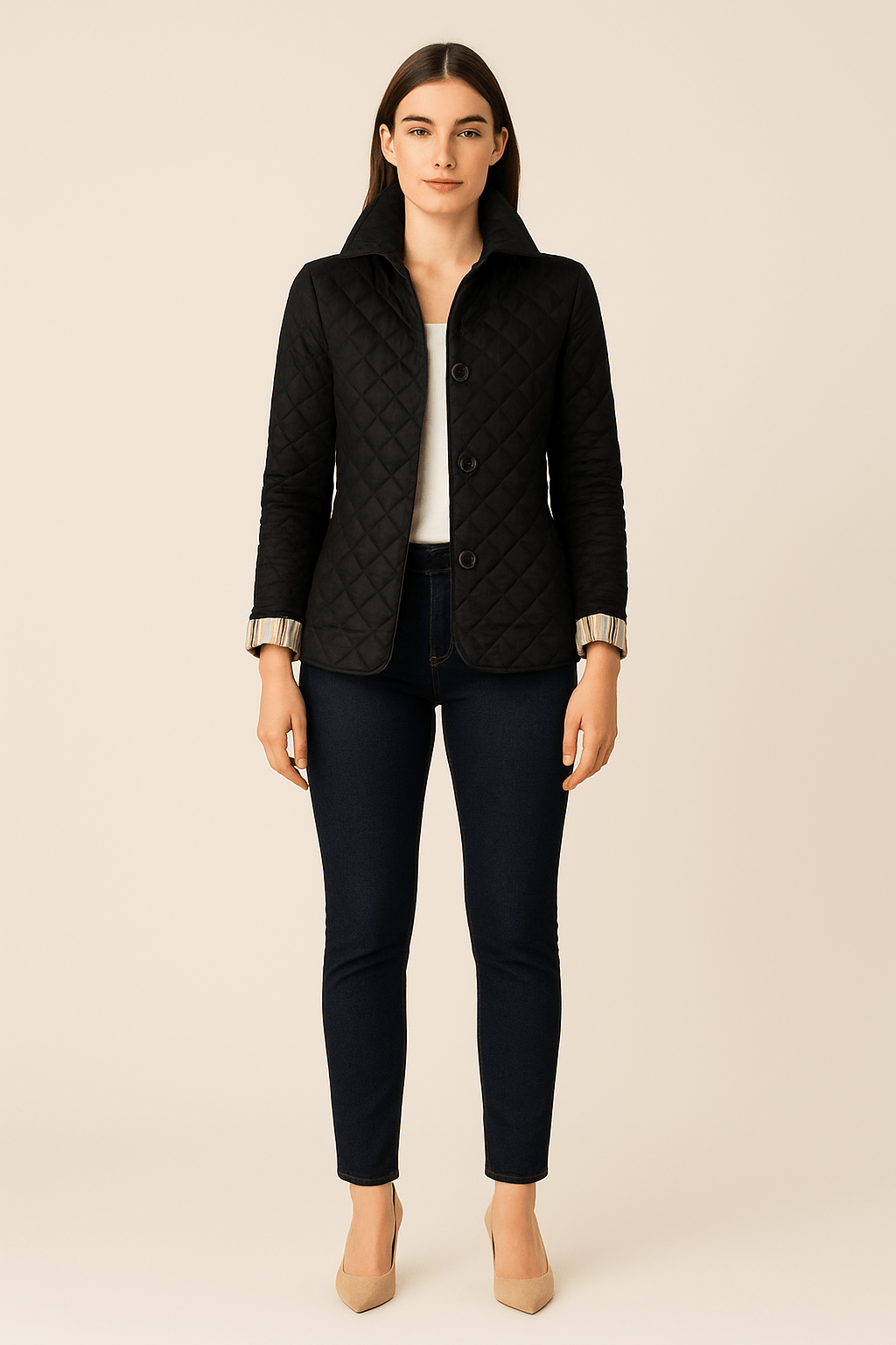Quilted Coat Button - Lightweight