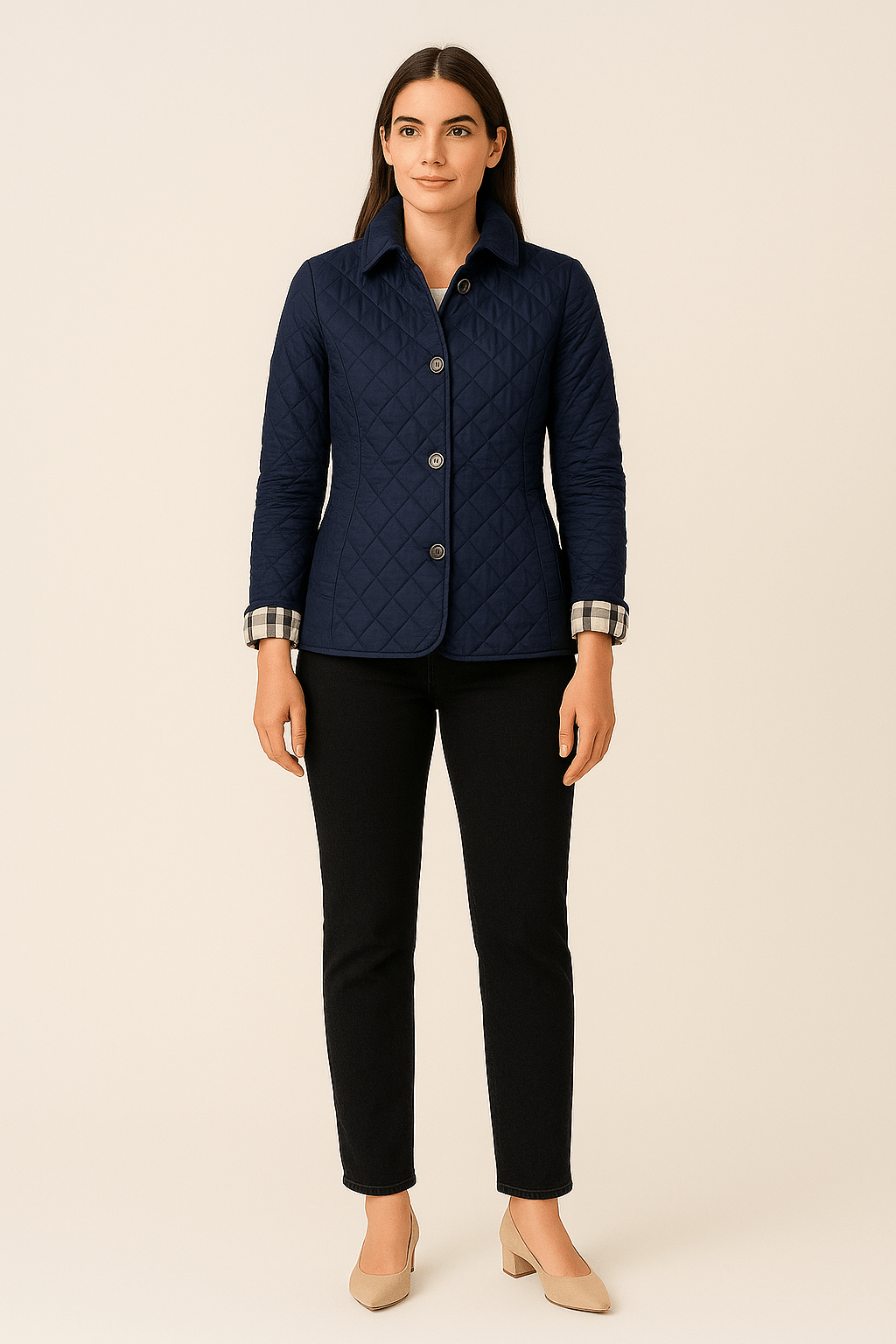 Quilted Coat Button - Lightweight
