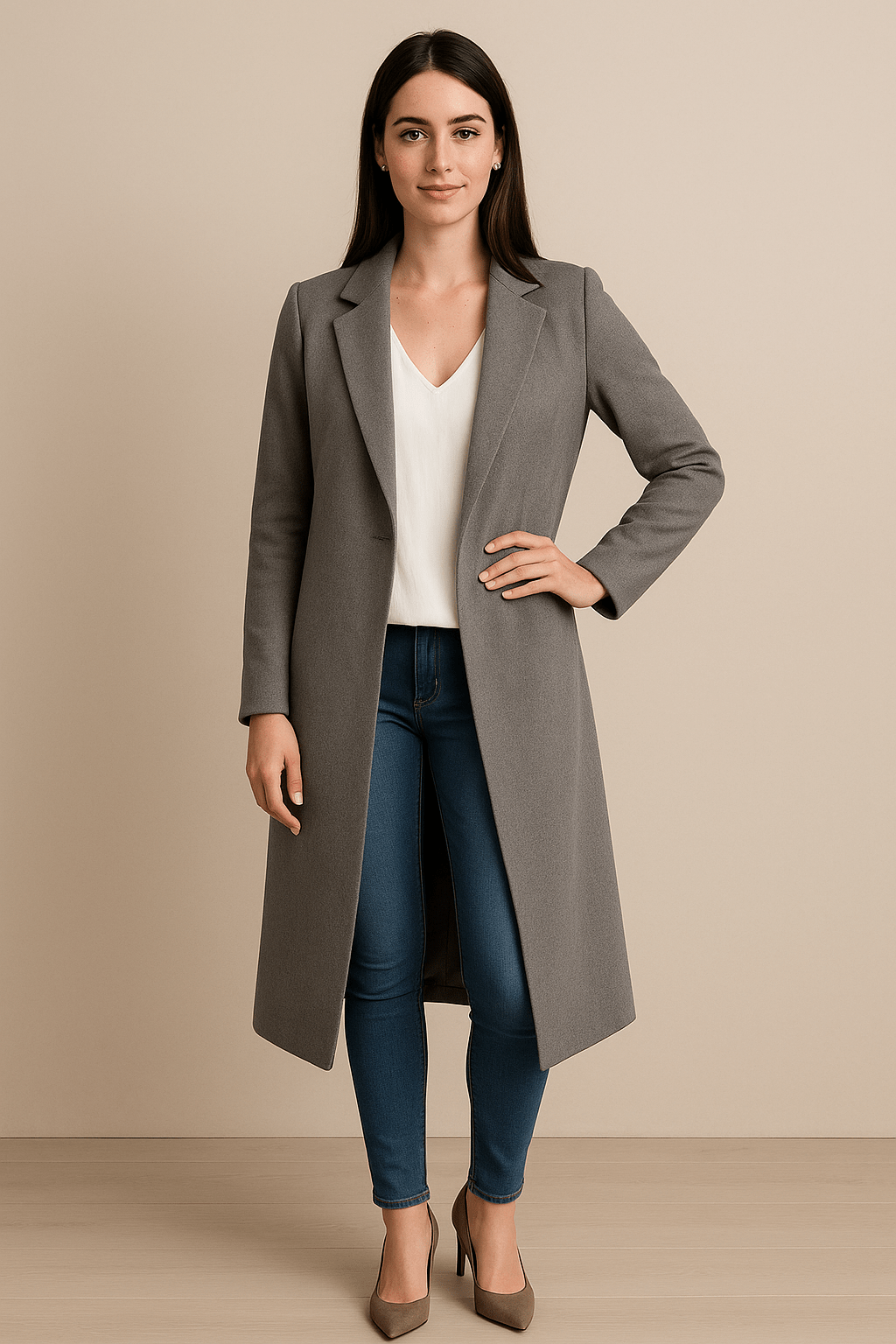Selina | Tailored Fit Formal Full-Length Trench Coat