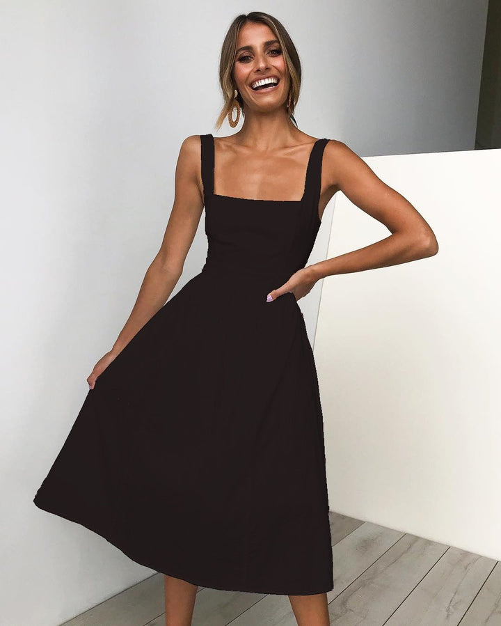 Anna - Timeless Square Neck Dress