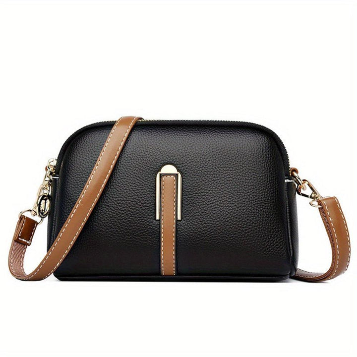 Mila Litchi Textured Crossbody Bag