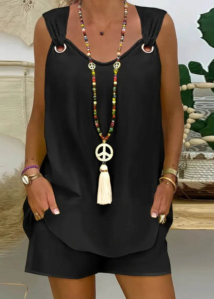 Lina™ - Elegant Top & Shorts Set