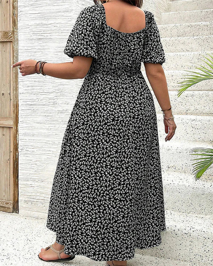 Ellie - Elegant Floral Midi Dress