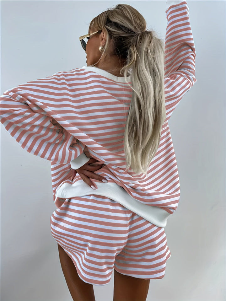 Brooklyn – Casual Striped Lounge Set