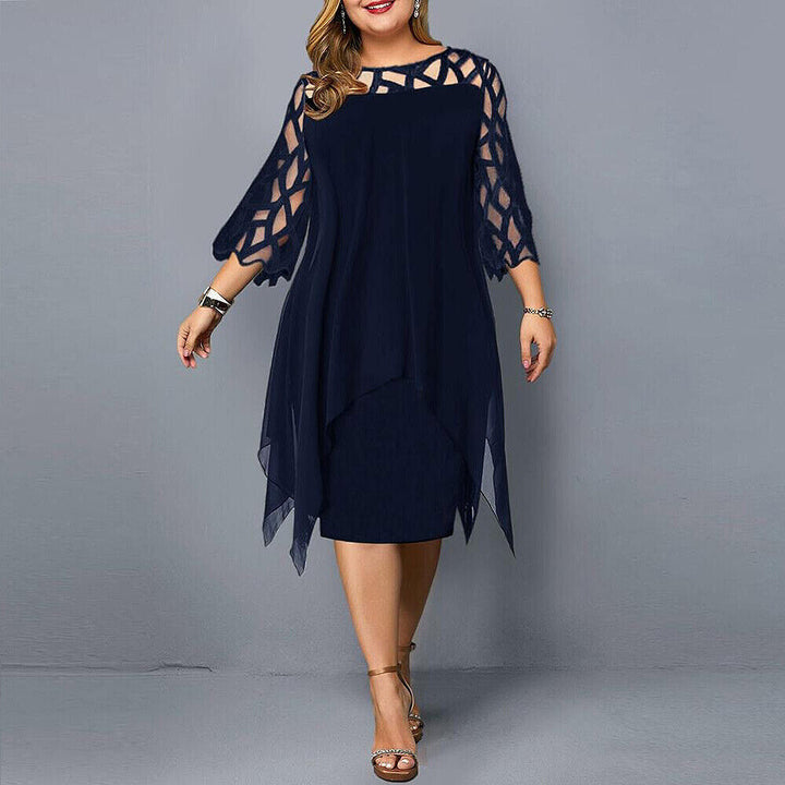 Vivienne | Elegant Curve Midi Dress