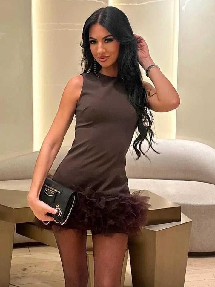 Grace - Chic Mesh Mini Dress