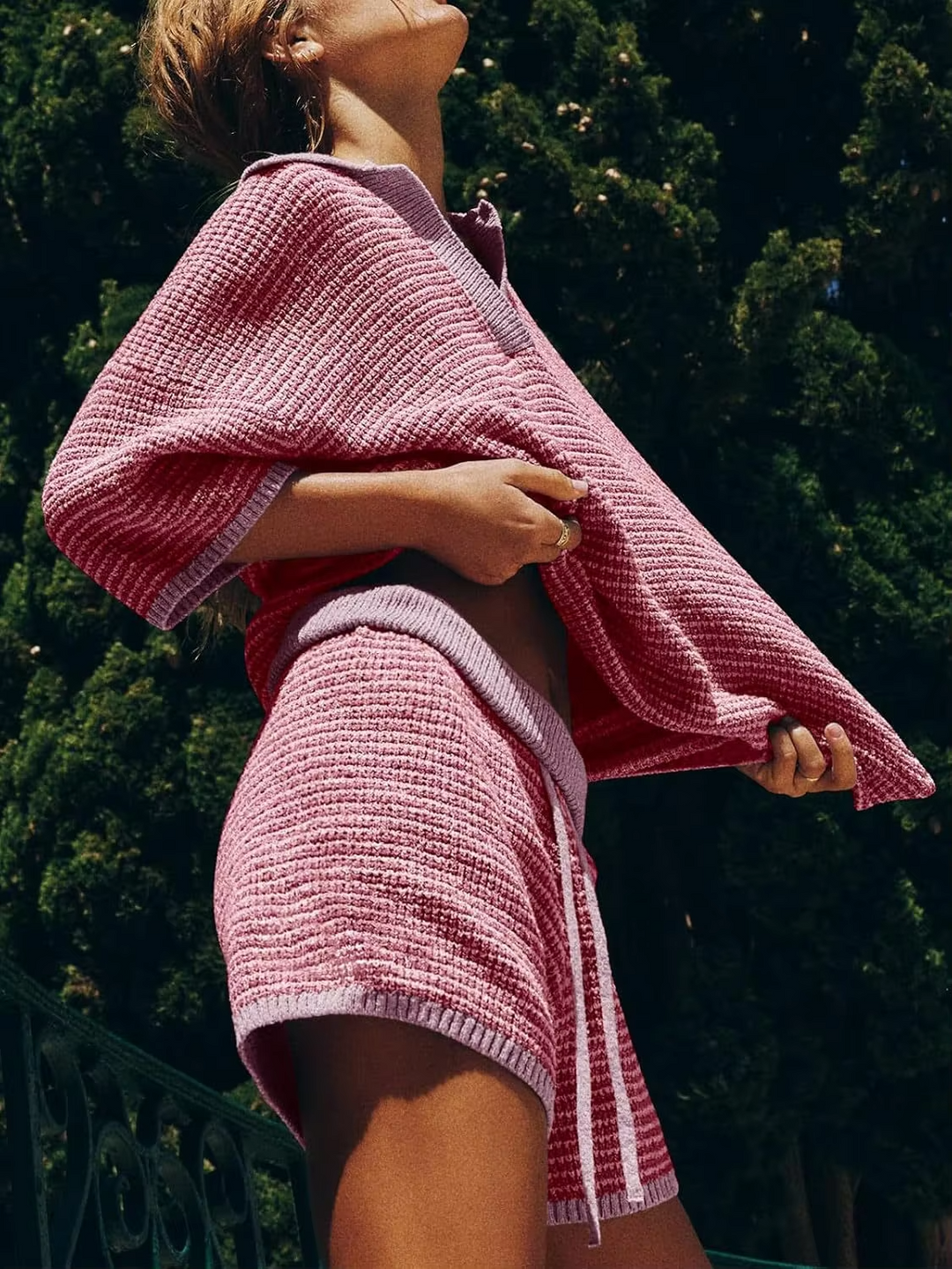 Sophia™ - Elegant Striped Knit Set