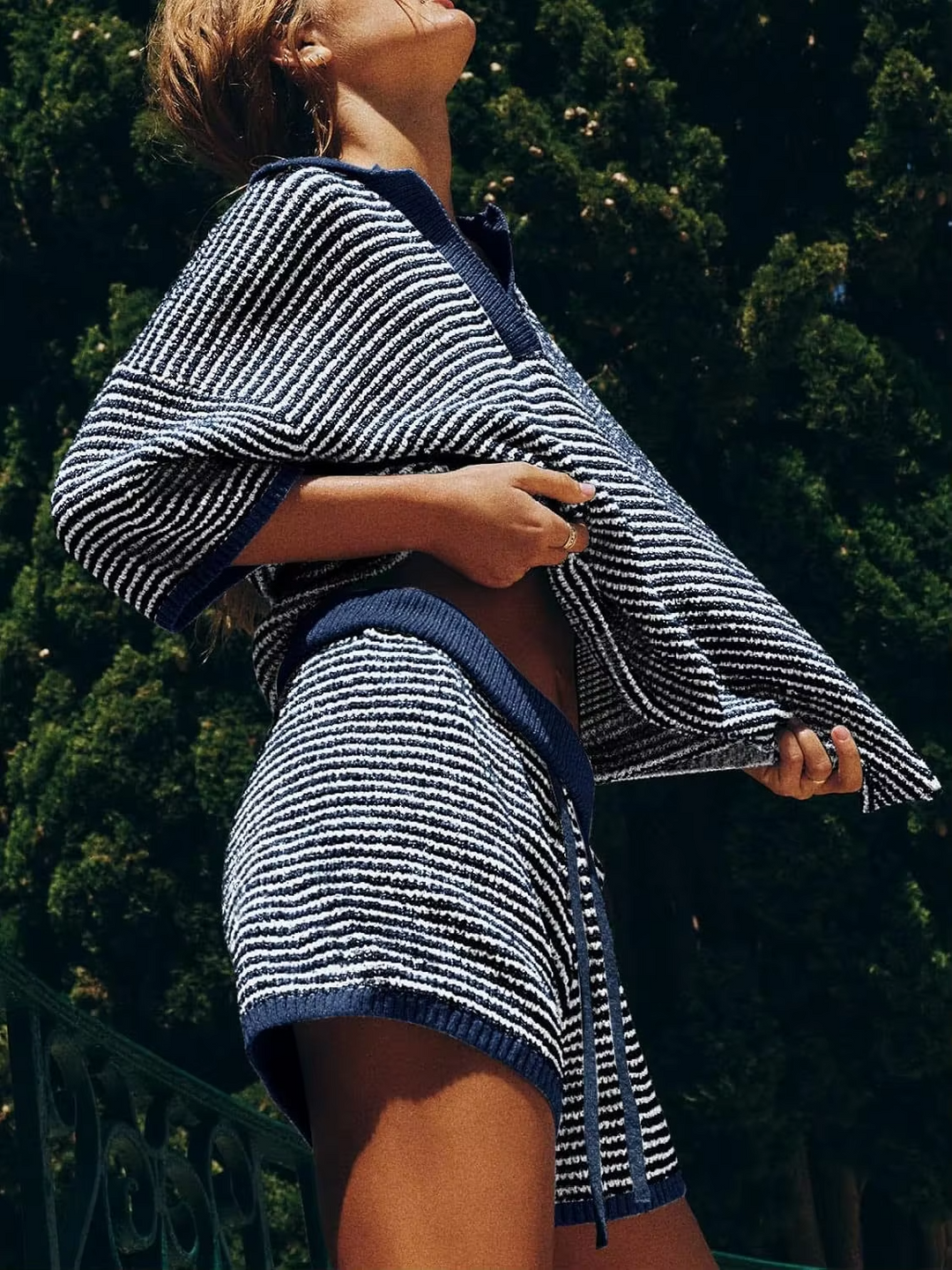 Sophia™ - Elegant Striped Knit Set