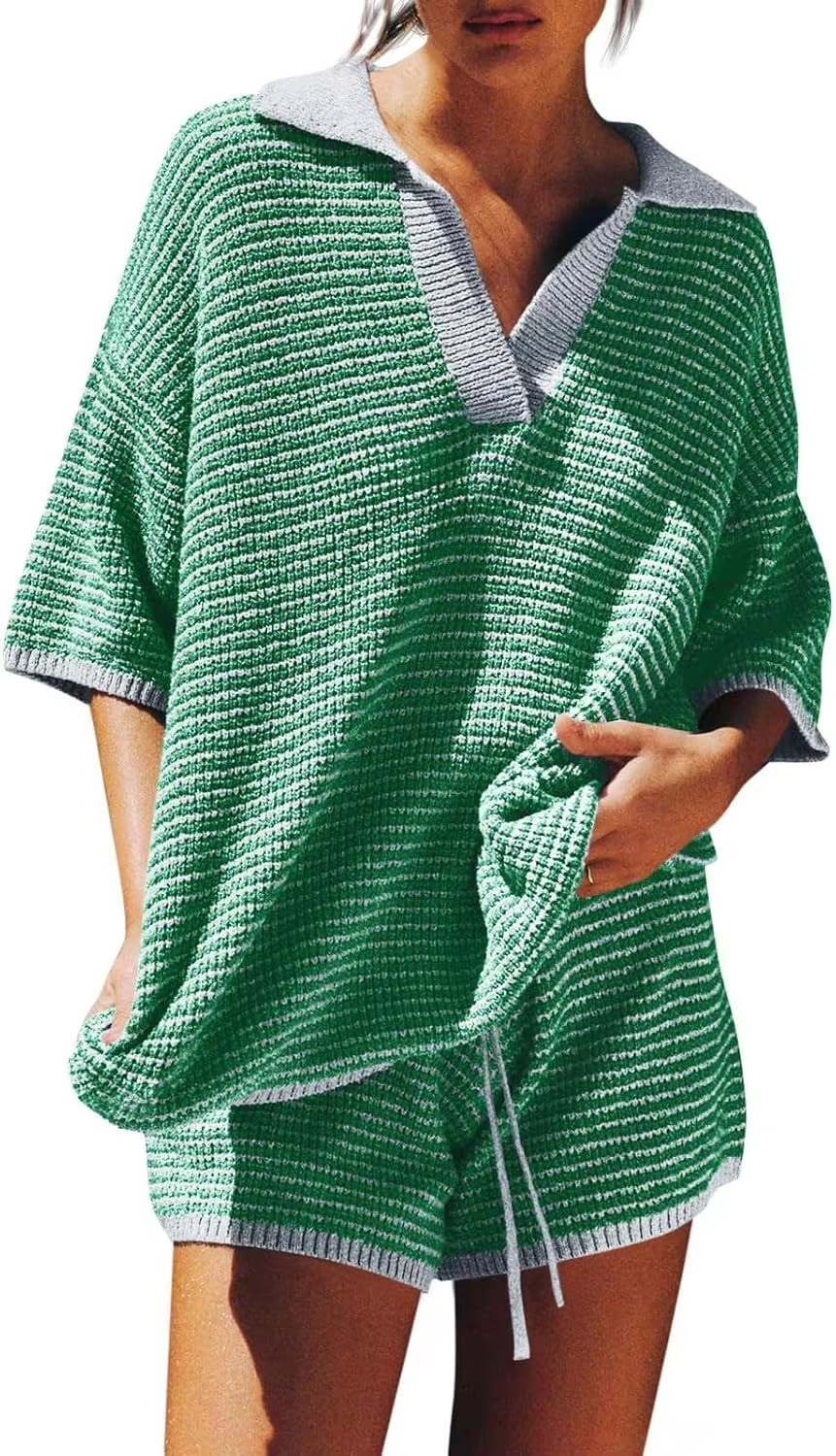 Sophia™ - Elegant Striped Knit Set
