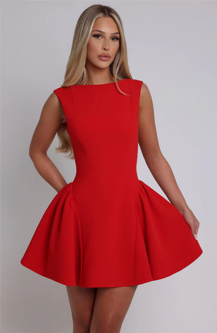 Zoe™ - Stylish Backless High Waist A-line Sexy Mini Dress
