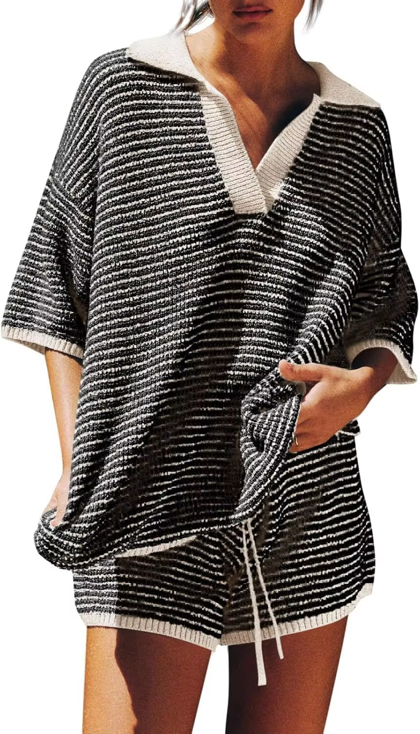 Sophia™ - Elegant Striped Knit Set
