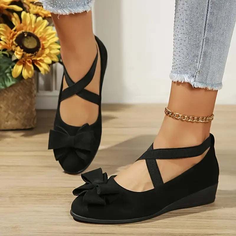 Olivia™ - Elegant Cross Bow Shoes