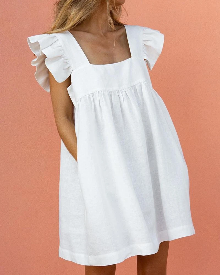 Alyssa - Effortless Flutter Sleeve Dress