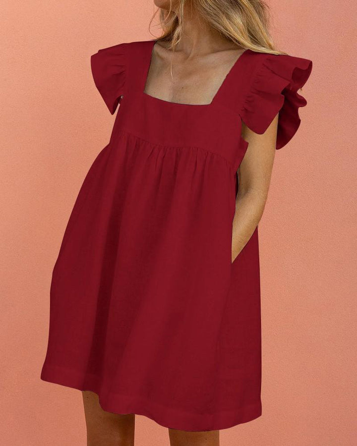 Alyssa - Effortless Flutter Sleeve Dress