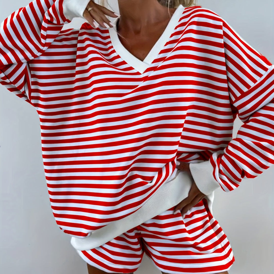 Brooklyn – Casual Striped Lounge Set