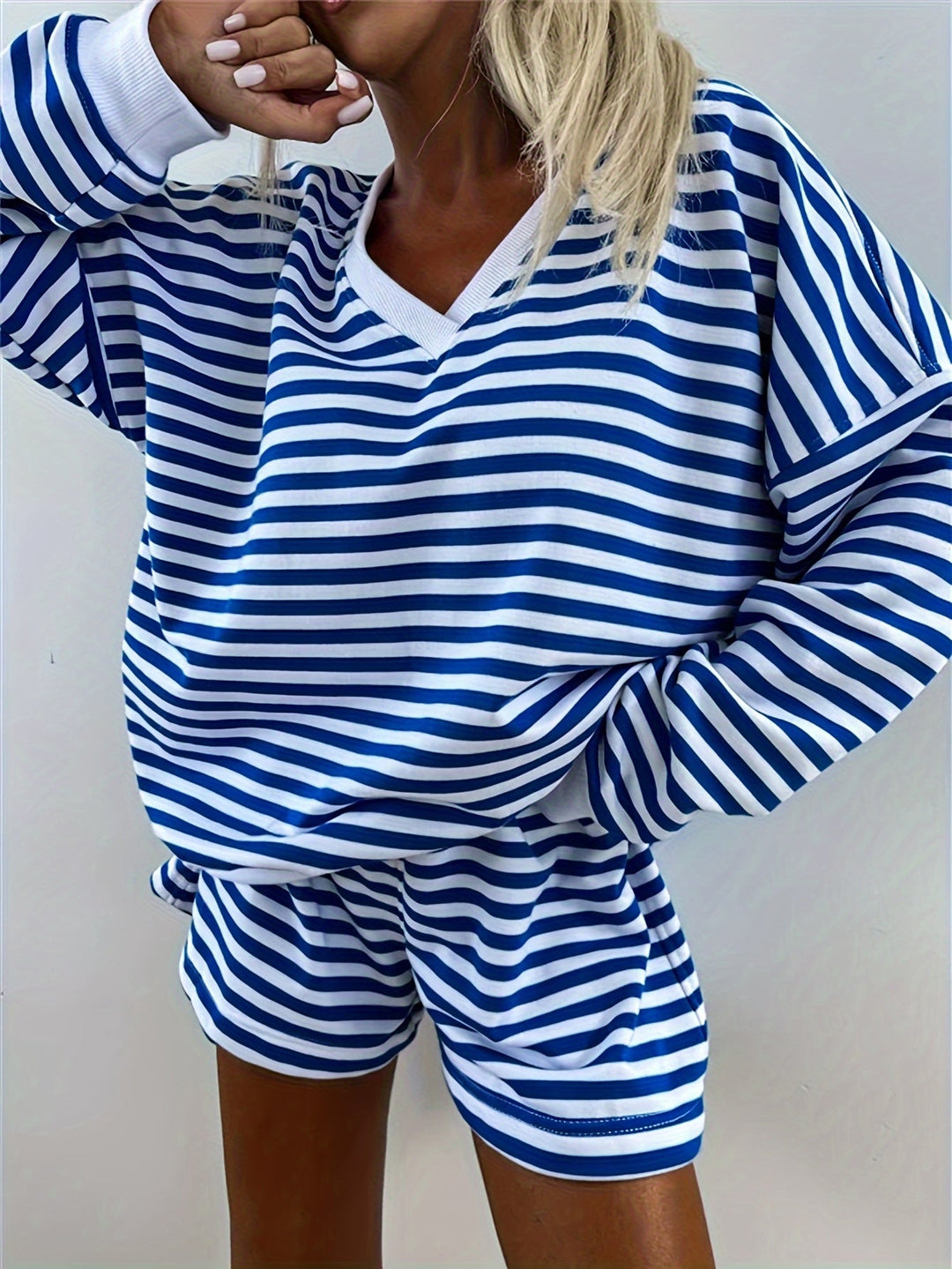 Brooklyn – Casual Striped Lounge Set