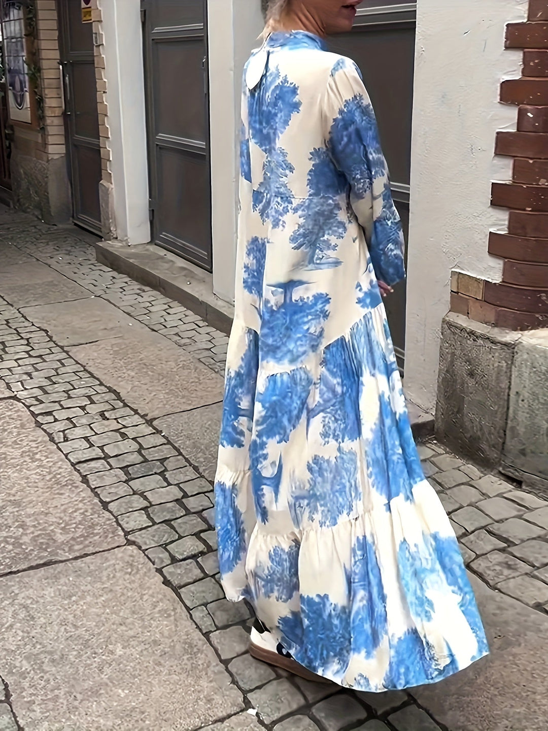 Hannah - Stylish Floral Print Casual Dress