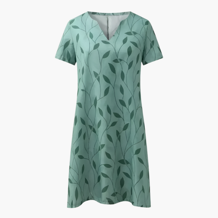 Gabriella | Printed V-Neck Dress