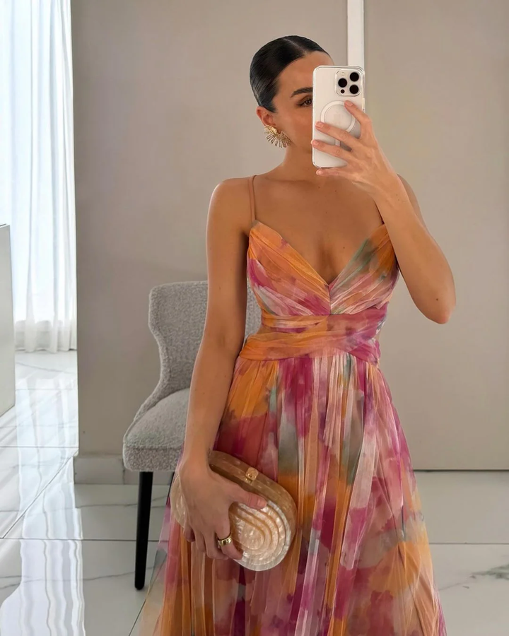 Scarlett™ - Long Handmade Floral Dress