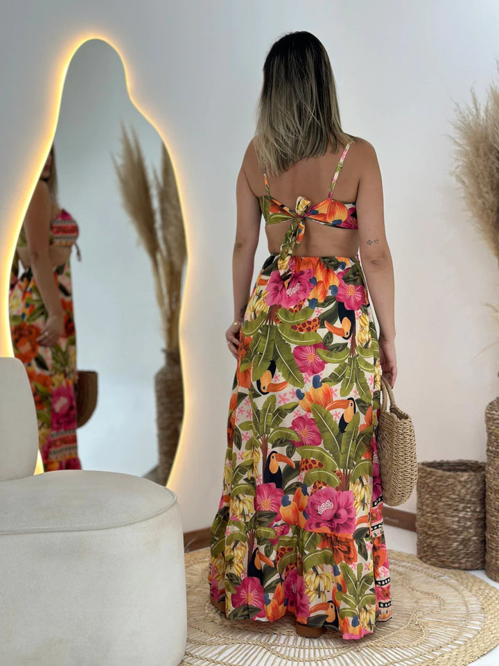 Sara - Backless Spaghetti Strap Dress