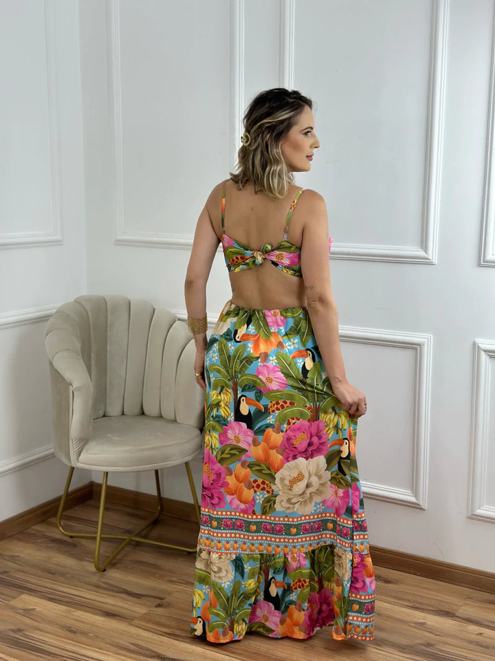 Sara - Backless Spaghetti Strap Dress
