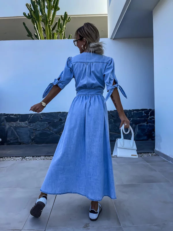 Mia™ - Elegant Dress with Buttons