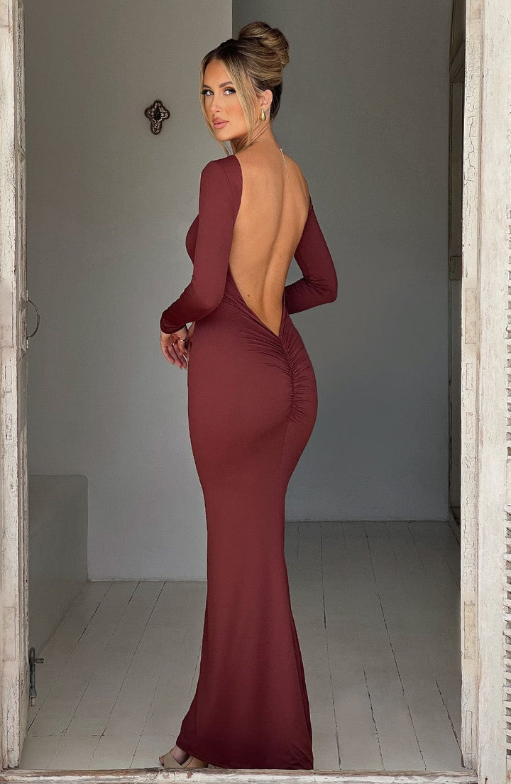 Poppy | Maxi Dress with Deep V-Neckline