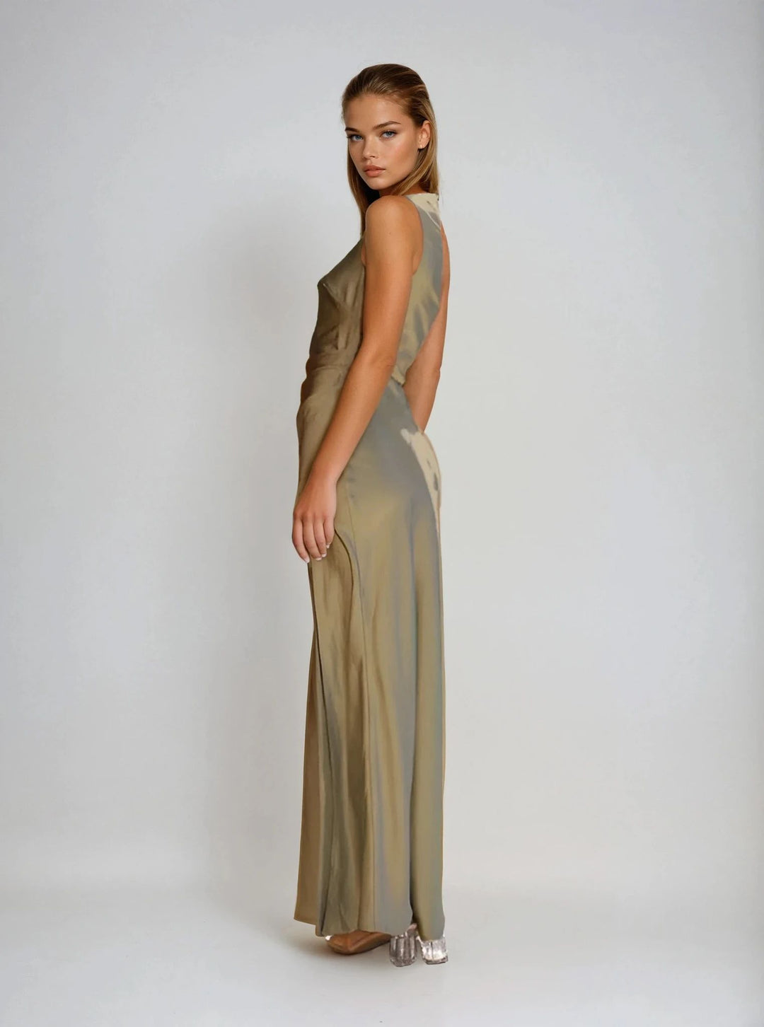 Selina | Elegant Maxi Dress with Side Slit | Evening & Party Outfit