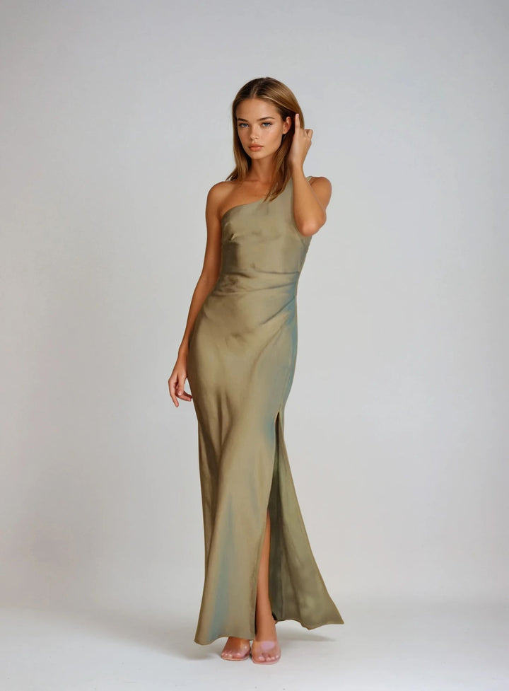 Selina | Elegant Maxi Dress with Side Slit | Evening & Party Outfit