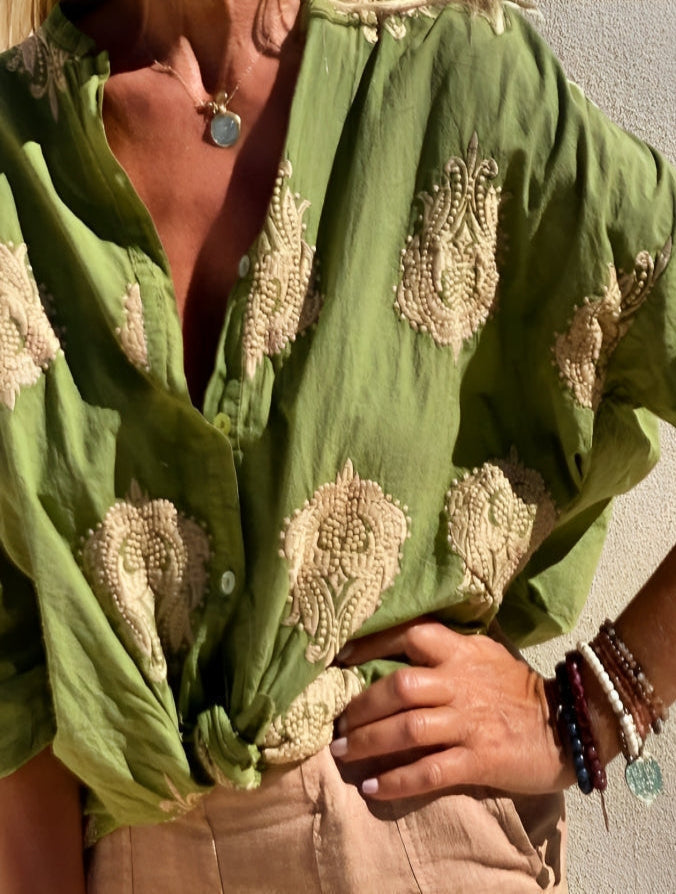 Simone™ | Ibiza Style Chic Blouse