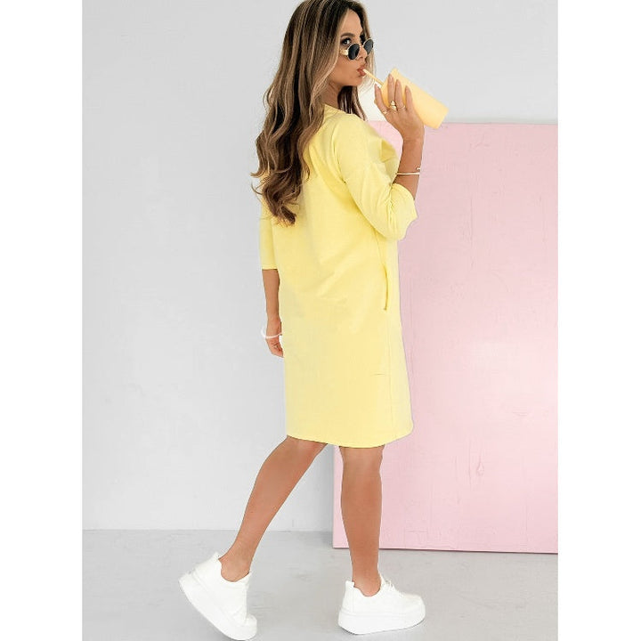Mira | 3/4 Sleeve Dress with Pockets