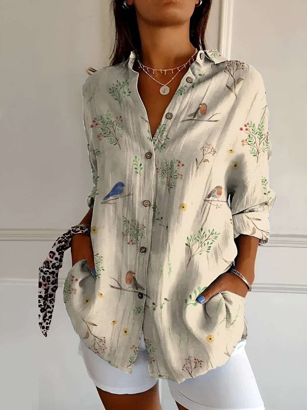 Lyssa™ | Floral Button-Up Blouse