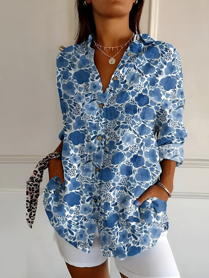 Roxane™ | Light Cotton Floral Blouse