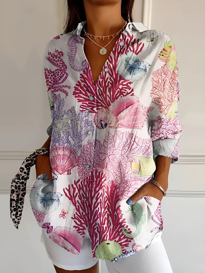 Roxane™ | Light Cotton Floral Blouse