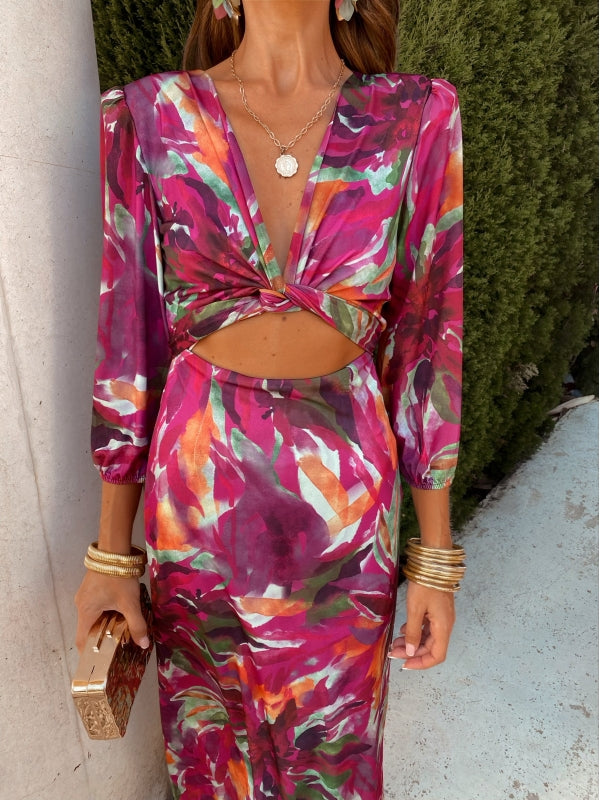Holly - Chic Cut-Out Elegant Dress