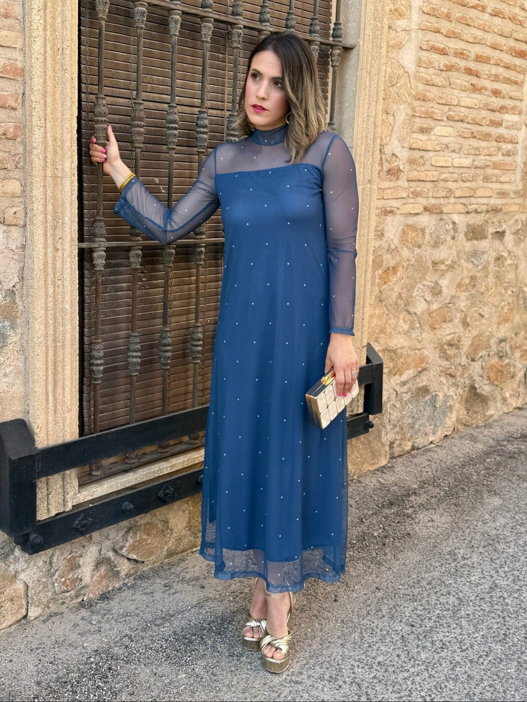 Noa | Printed tulle dress