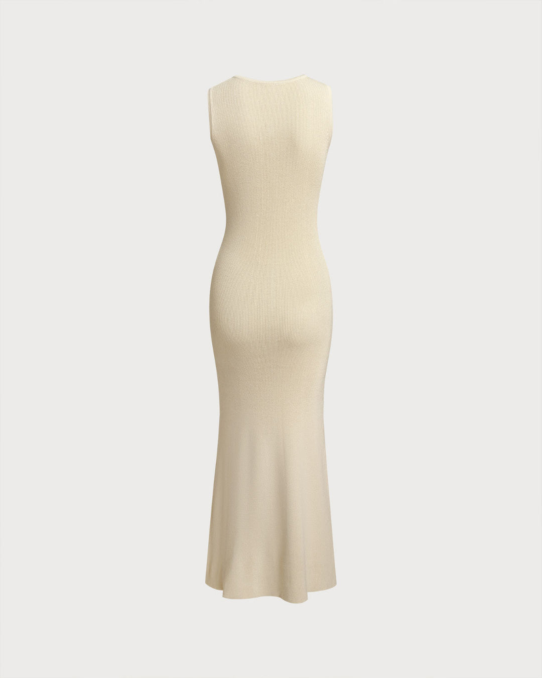 Lolita I Beige Sleeveless Button Sweater Dress